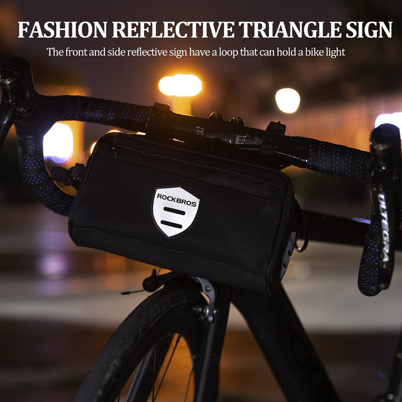 ROCKBROS Bike Handlebar  Front Frame Bag with Removable Shoulder Strap for Cycling