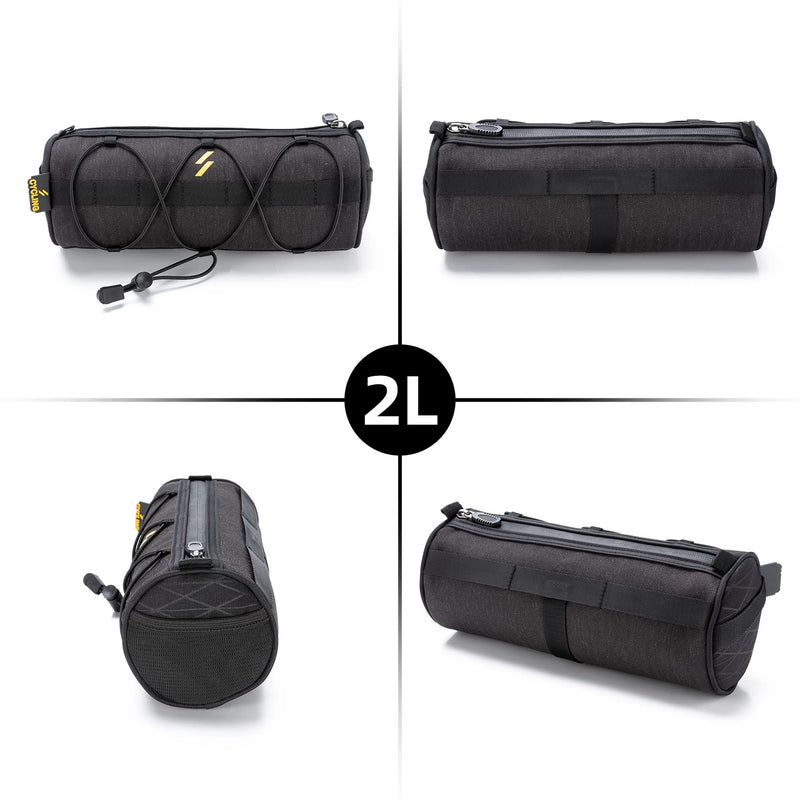 ROCKBROS Small Handlebar Bag Handy Front Bike Storage Pouch with Shoulder Strap Ideal