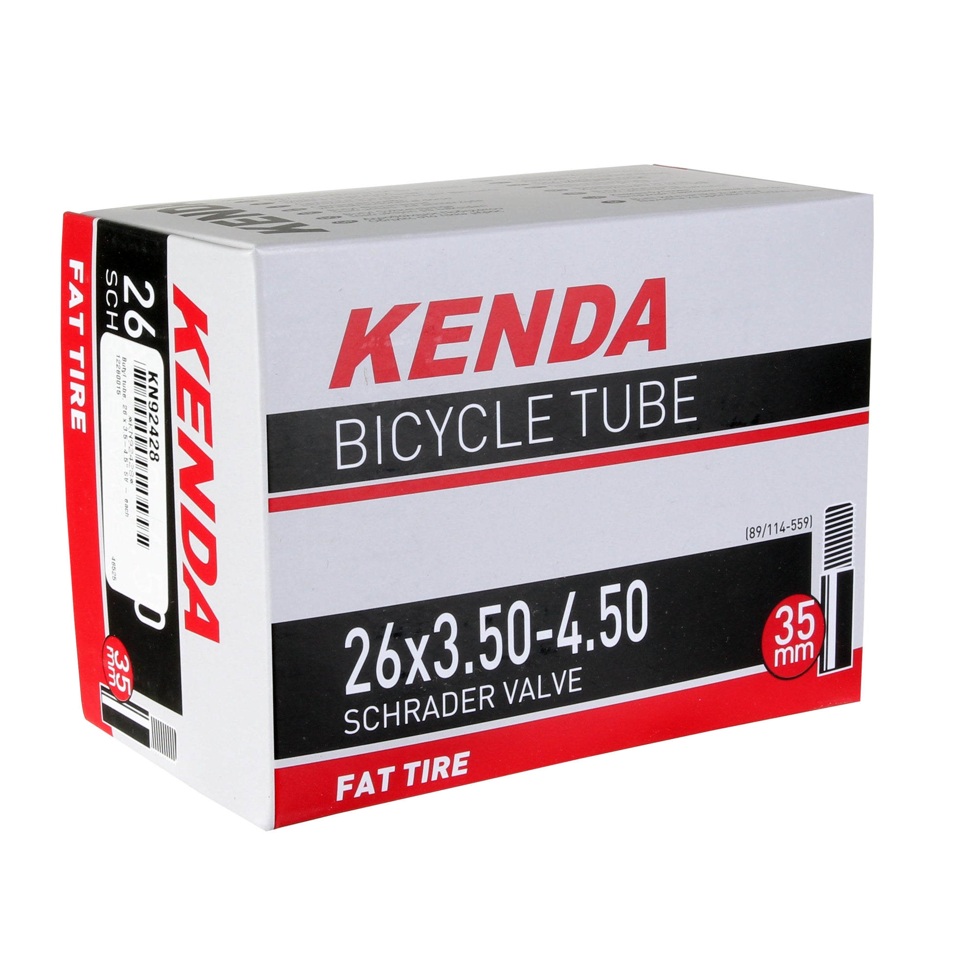 Kenda Fat Tire Schrader Valve Tube - 26 X 3.5-4.5