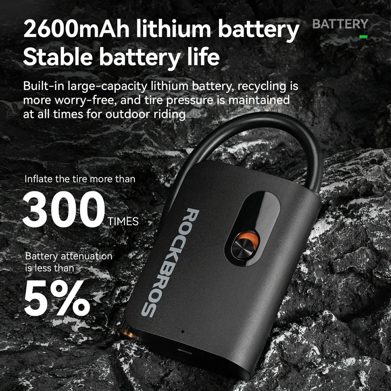 L1 Mini Electric Bike Tire Pump 70PSI