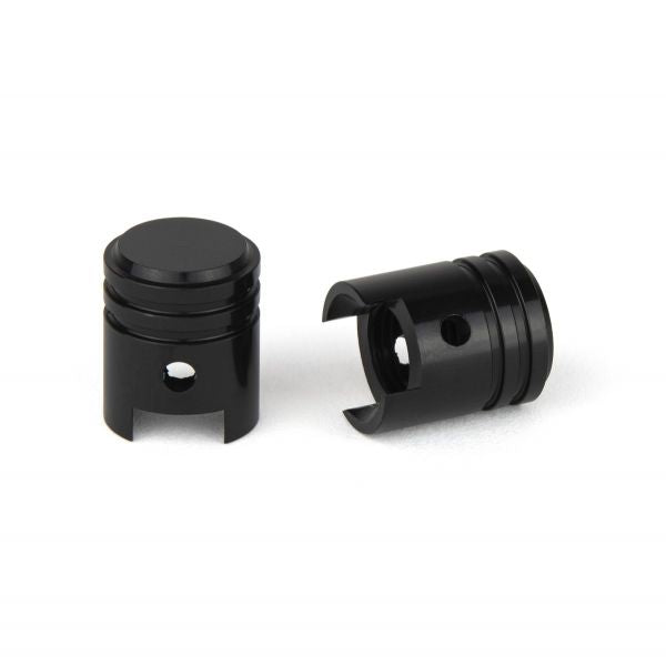 Position One Piston Schrader Valve Cap - Black Or Polish