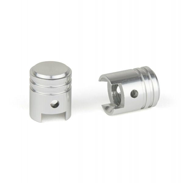 Position One Piston Schrader Valve Cap - Black Or Polish