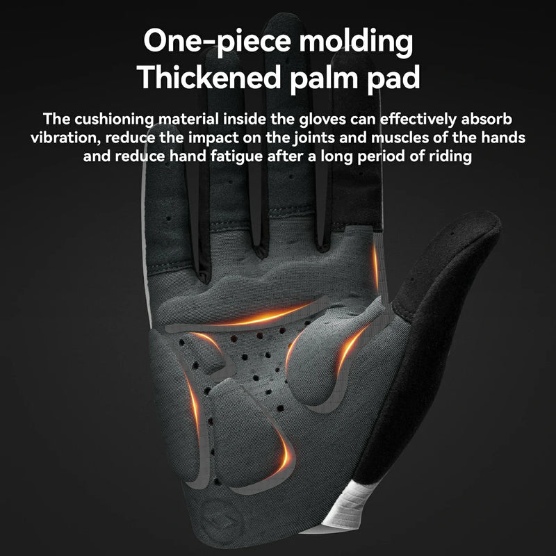 ROAD TO SKY Long Finger Elastic Interface® Cycling Gel Padded Gloves