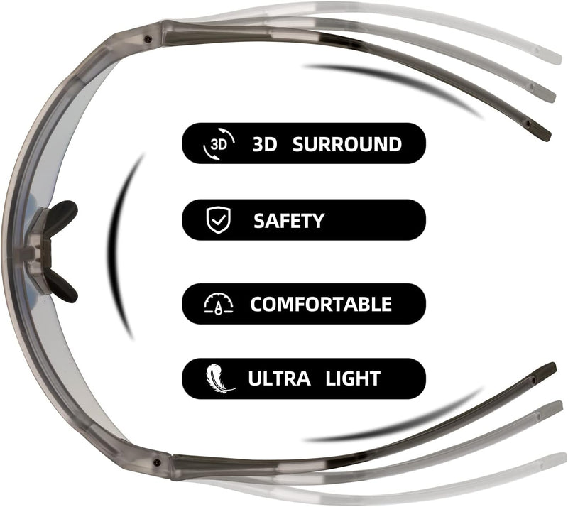 Half-Frame Photochromic Sports Sunglasses (UV400)