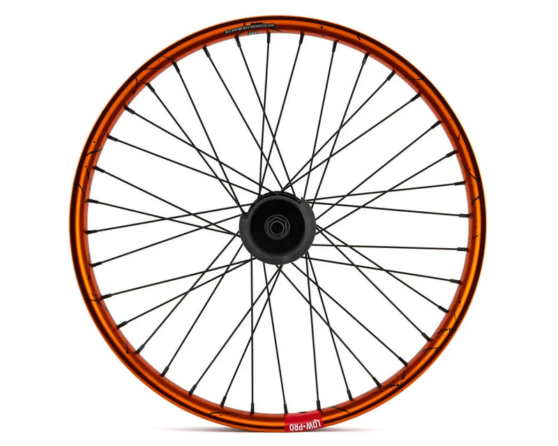 20" RAMPAGE PRO STREET REAR CASSETTE WHEEL, ORANGE / BLACK SPLATTER