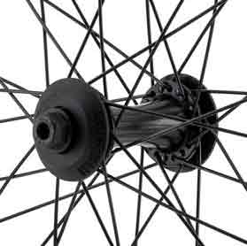 20" RAMPAGE PRO STREET FRONT FEMALE AXLE WHEEL, BLACK