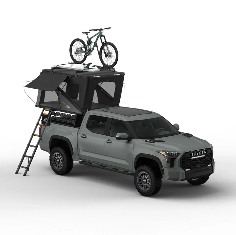 Alpine 61 Hardshell Rooftop Tent – Aluminum, 2–3 Person, 4-Season Overland Tent for SUVs & Trucks – Black Compact Design