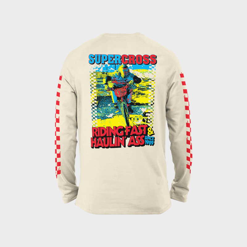 Supercross BMX | Riding Fast and Haul Ass Long Sleeve T-Shirt