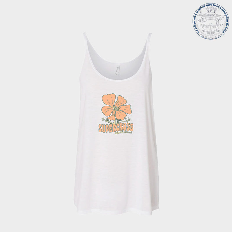 Supercross BMX | Trippy Botanical Poppy Womens Tank Top