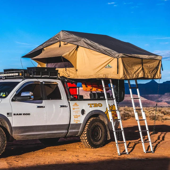 Elite Rooftop Tent with Annex Room – 4–5 Person – Tan – Overland Family Tent
