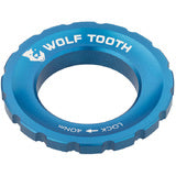 Wolf Tooth Components Centerlock Rotor Lockring - Blue - Downtown Bicycle Works 