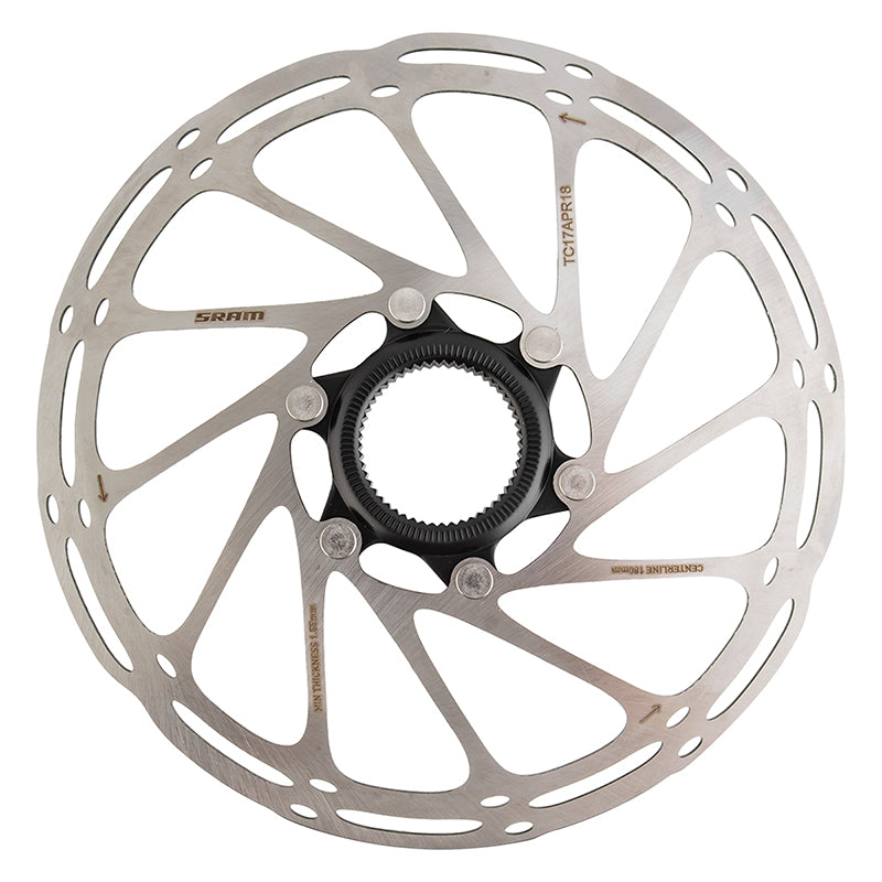 SRAM CenterLine Disc Brake Rotor - 180mm (Center Lock) - Downtown Bicycle Works 