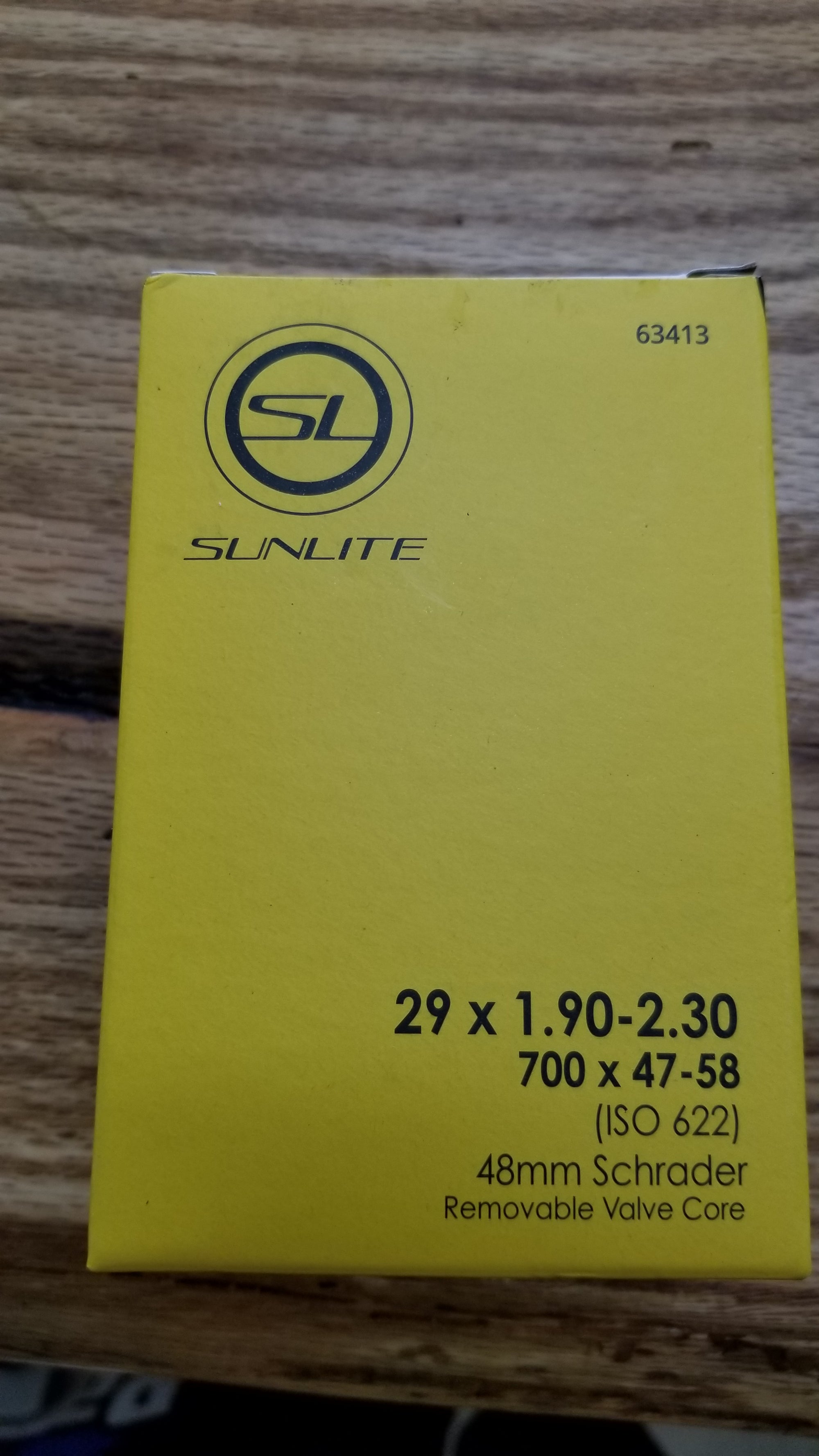 Sunlite Standard Schrader Valve Tube - 29 x 1.90-2.30"