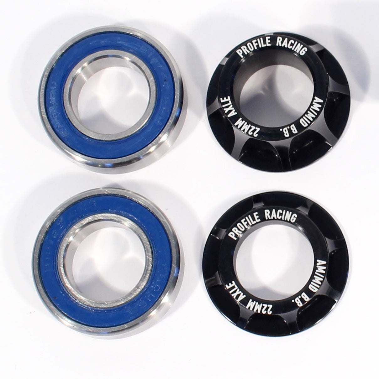 Profile Racing Mid Bottom Bracket Kit - 22mm (Black) - Downtown Bicycle Works 