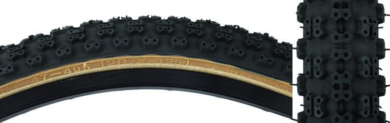 Sunlite MX3 Tire - 20 x 1.75 (Black W/ Skin Wall) - Downtown Bicycle Works 