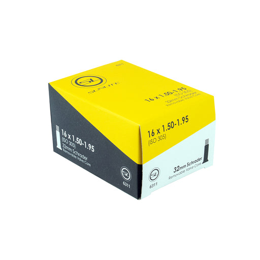 Sunlite Standard Schrader Valve Tube - 16 x 1.50-1.95" - Downtown Bicycle Works 