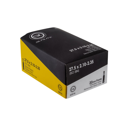 Sunlite Standard Presta Valve Tube - 27.5 X 2.10-2.35" - Downtown Bicycle Works 