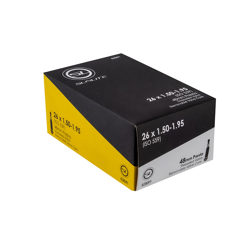 Sunlite Standard Presta Valve Tube - 26x1.50-1.95 - Downtown Bicycle Works 