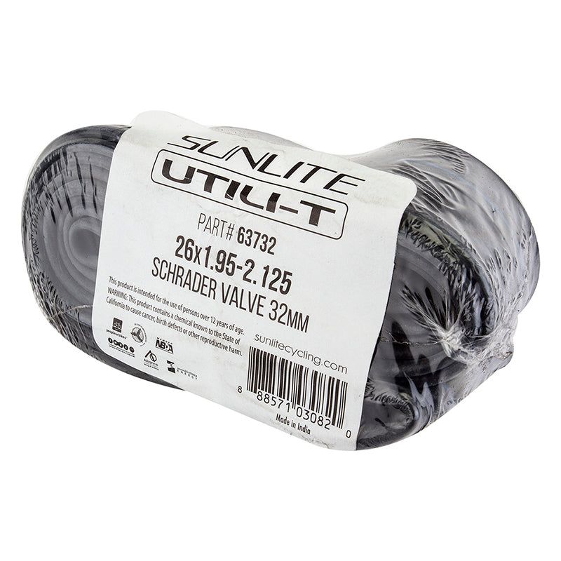 Sunlite Utili-T Standard Schrader Valve Tubes - 26x1.95-2.125 - Downtown Bicycle Works 