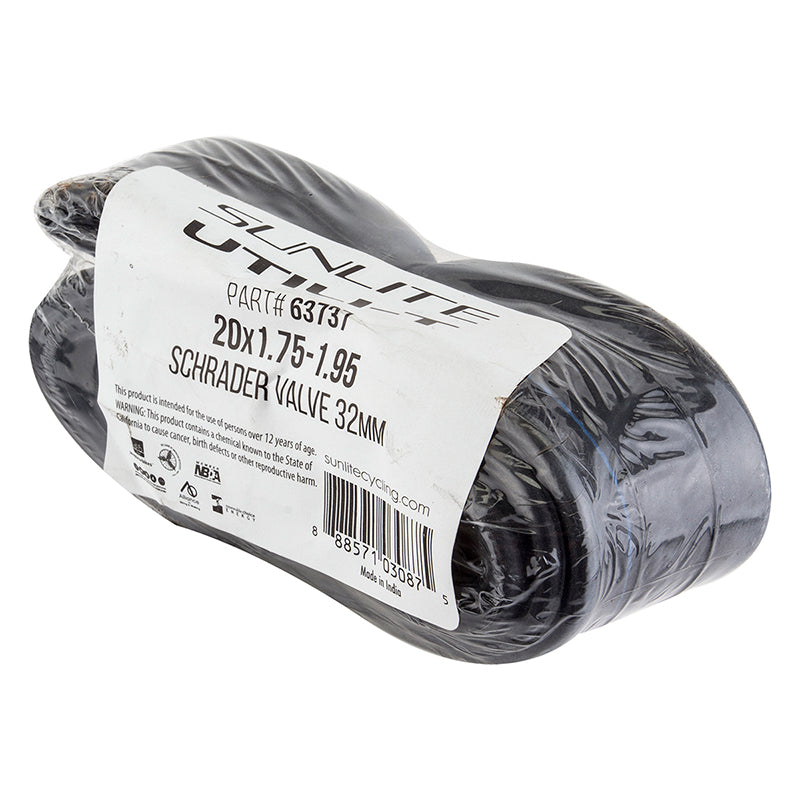 Sunlite Utility Schrader Valve Tube - 20 x 1.75-1.95" - Downtown Bicycle Works 