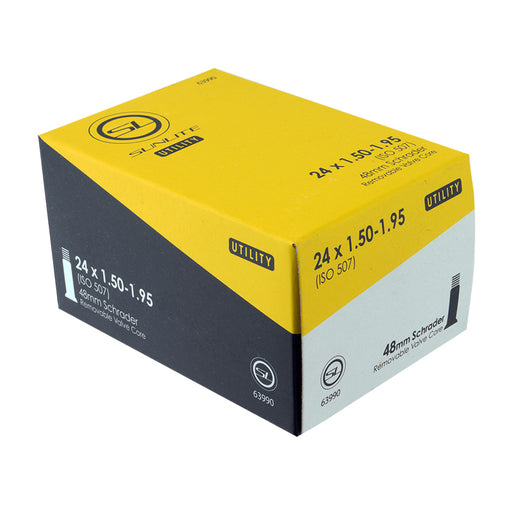 Sunlite Utili-T Standard Schrader Valve Tube - 24 x 1.50-1.95 - Downtown Bicycle Works 