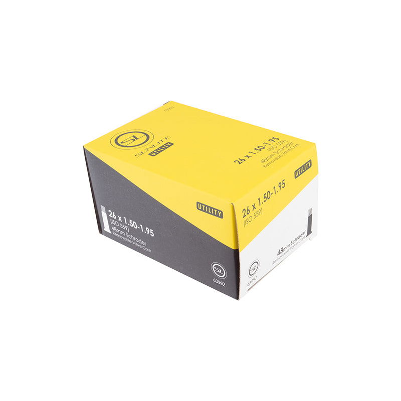 Sunlite Utility Schrader Valve Tube - 26x1.50-1.95" - Downtown Bicycle Works 