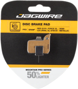 Jagwire Pro Alloy Backed Semi-Metallic Disc Brake Pads For SRAM - Downtown Bicycle Works 