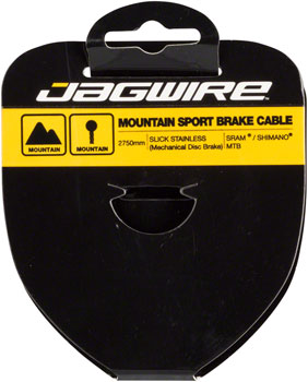 Jagwire Sport Brake Cable Slick Stainless - 1.5x2750mm - Downtown Bicycle Works 