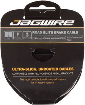 Jagwire Elite Road Ultra-Slick Stainless Brake Cable - 1.5x2750mm - Downtown Bicycle Works 