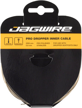 Jagwire Pro Dropper Polished Inner Cable - 0.8mm x 2000mm - Downtown Bicycle Works 