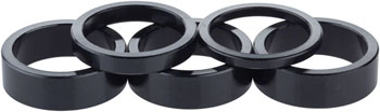 Problem Solvers Aluminum Headset Stack Spacer Assorted 5 Piece Kit - 1" - Downtown Bicycle Works 