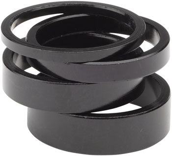 Wheels Manufacturing Aluminum Headset Spacer - 1-1/8" (Black) - Downtown Bicycle Works 