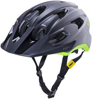 Kali Pace Helmet - Black/Gray/Flourescent Yellow (Various Sizes) - Downtown Bicycle Works 