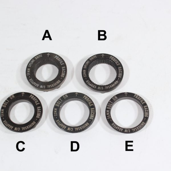 Profile Racing Universal Chainwheel Adaptor 19mm Bolt On - Downtown Bicycle Works 