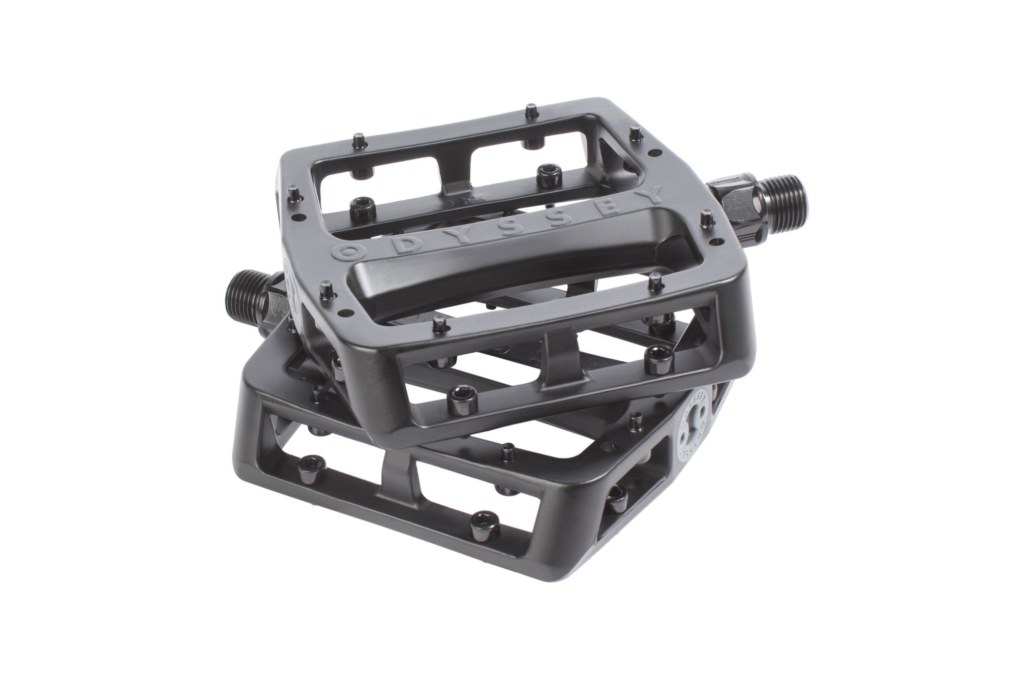 Odyssey Grandstand V2 Alloy Pedals - Black - Downtown Bicycle Works 