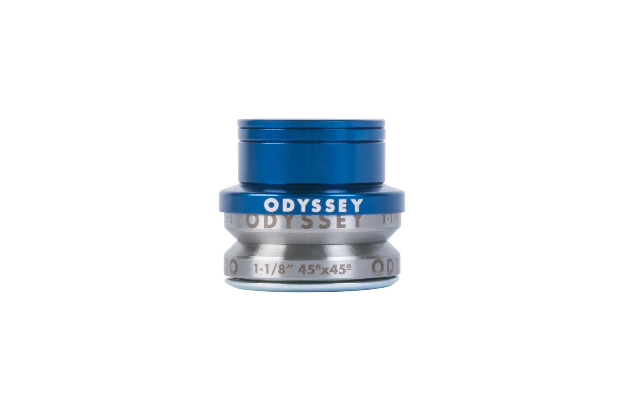 Odyssey Pro Headset (Low-Stack Height) - Anodized Blue - Downtown Bicycle Works 