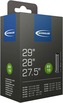 Schwalbe Standard Schrader Tube 27.5 x 2.1-3.0" (40mm SV) - Downtown Bicycle Works 