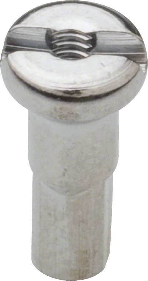 Wheelsmith 2.0 x 12mm Silver Brass Nipple - Downtown Bicycle Works 