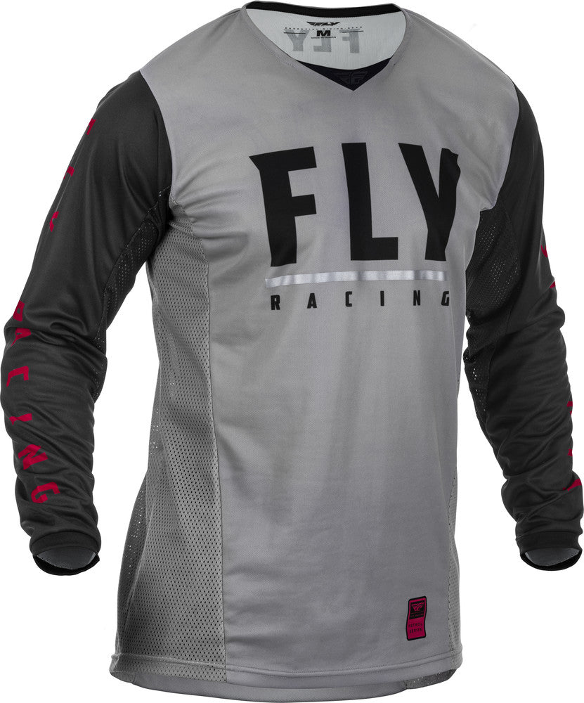 Fly Racing Patrol Jersey - Grey/Black (Various Sizes) - Downtown Bicycle Works 