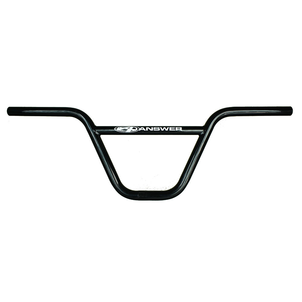Answer Pro Cro-Mo Handlebar - Black (6 Or 7 Rise) - Downtown Bicycle Works 