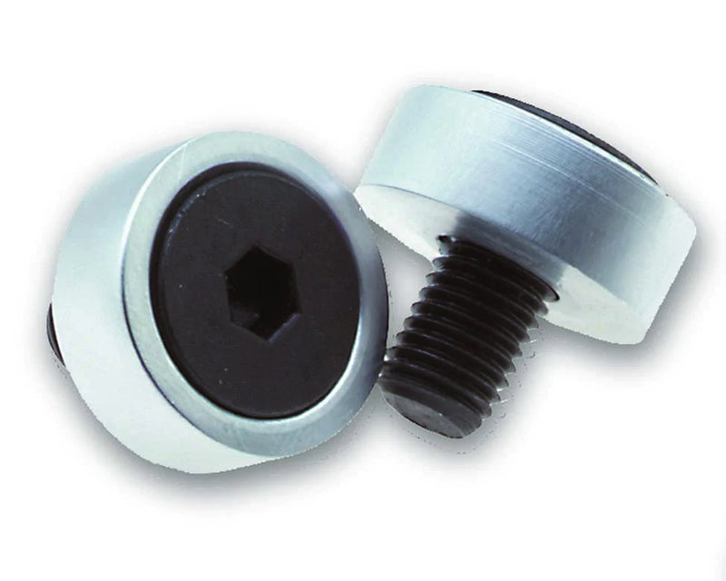 Crupi Custom Crank Bolt Set - Silv/Black - Downtown Bicycle Works 