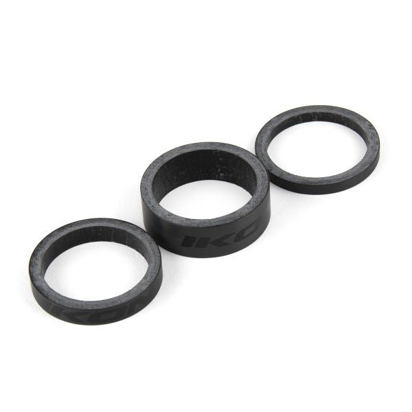 Ikon Carbon Spacers - Black (1") - Downtown Bicycle Works 