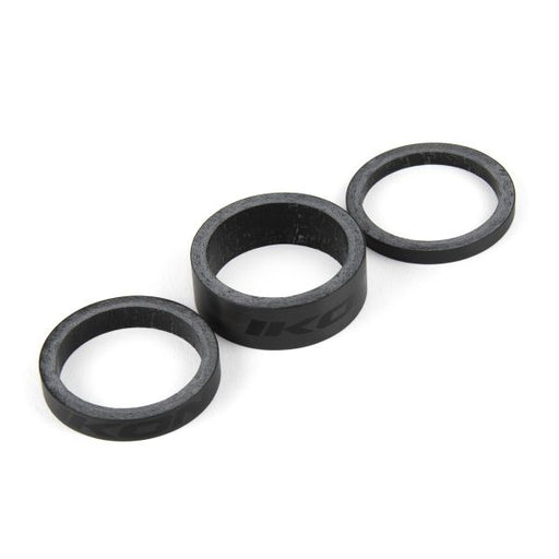 Ikon Carbon Spacers - Black (1") - Downtown Bicycle Works 