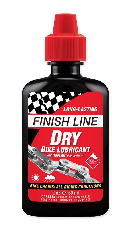 Finish Line DRY Teflon Bicycle Chain Lube - 2oz - Downtown Bicycle Works 