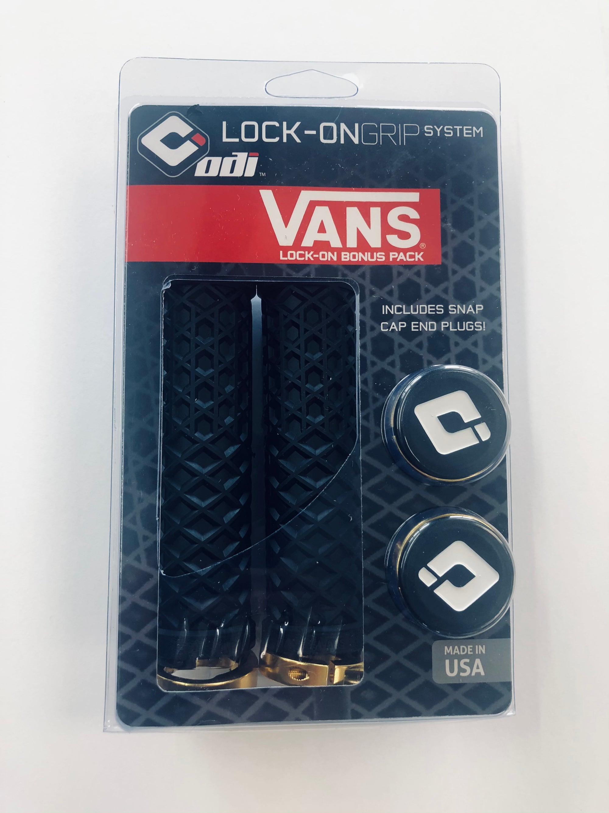 ODI Vans Lock-On Grip - Black (Gold Or Red Clamp)