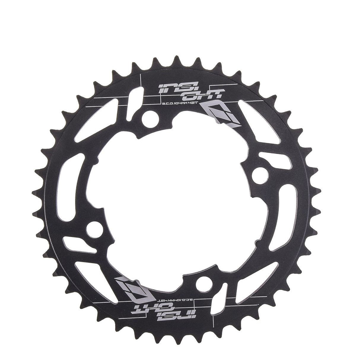 Insight 4 Bolt 104mm Chainring In Black - Downtown Bicycle Works 