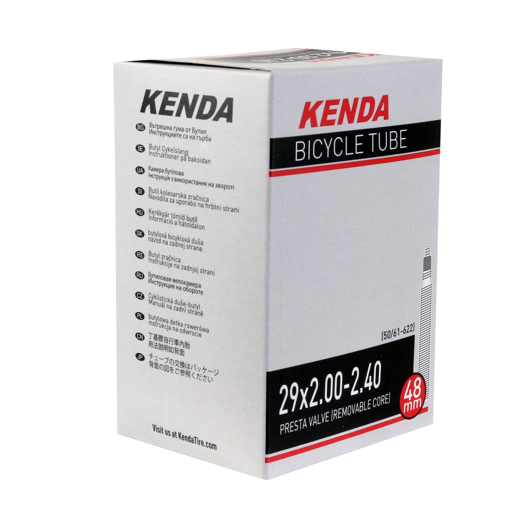 Kenda Standard Presta Valve Tube - 29 x 2.00-2.40"