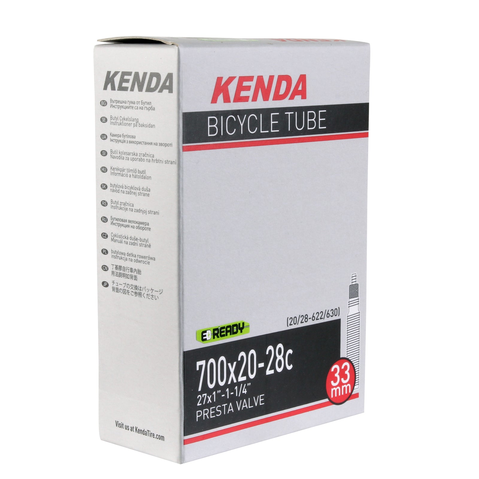 Kenda Standard Presta Valve Tube - 700x20-28c - Downtown Bicycle Works 