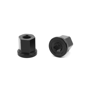 Mission Steel Axle Nuts - Black (3/8" or 14mm)