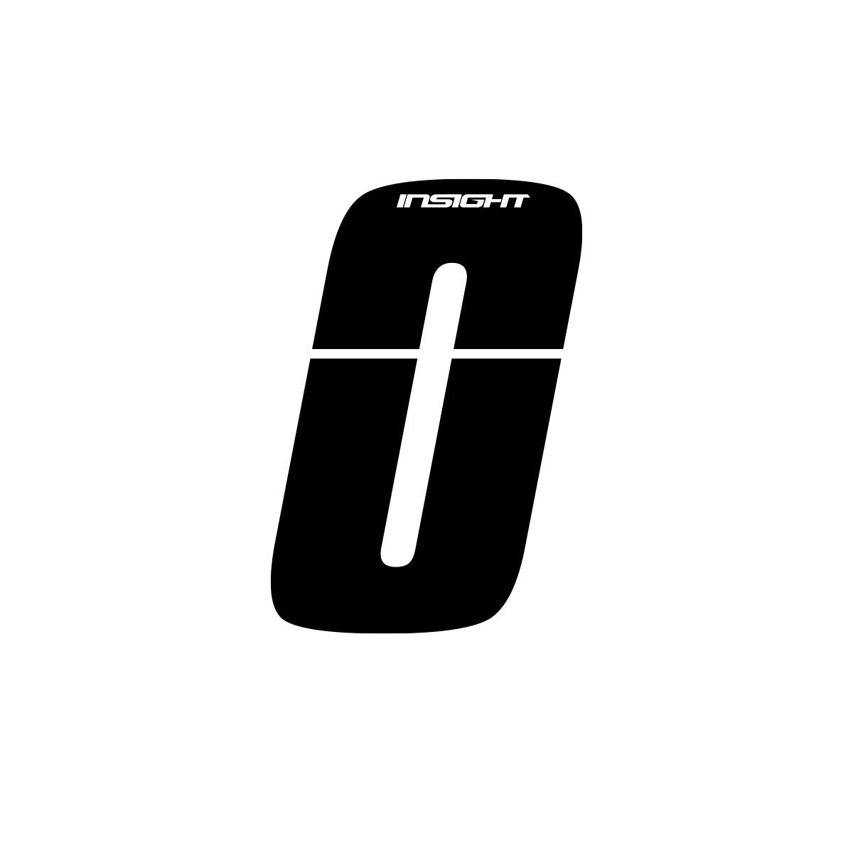 Insight Side Plate Number Black 3" - Downtown Bicycle Works 